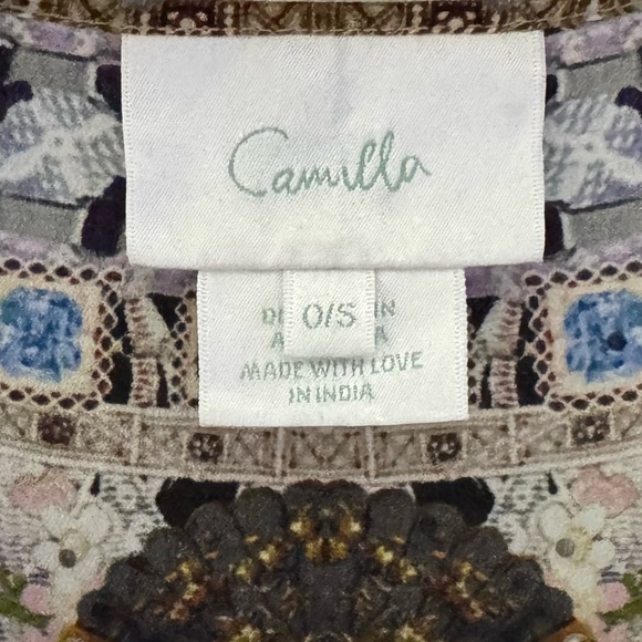 Camilla Maxi Kaftan Muumuu Nights With Her Black Silk Asian Kimono Resort OS - Picture 14 of 15